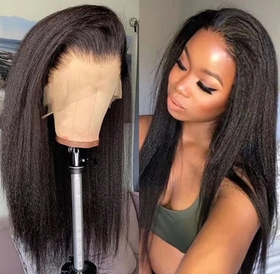 Brazilian Kinky Straight Lace Frontal Wig