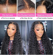 Brazilian Water Wave Lace Closure Wig