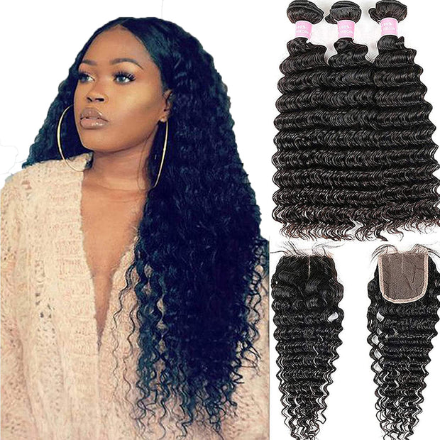 Brazilian Deep wave Hair Bundle